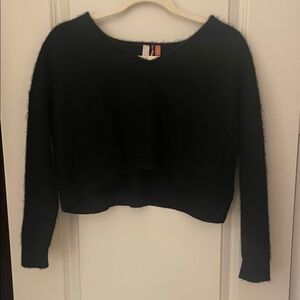 Pilcro Black Cashmere Sweater